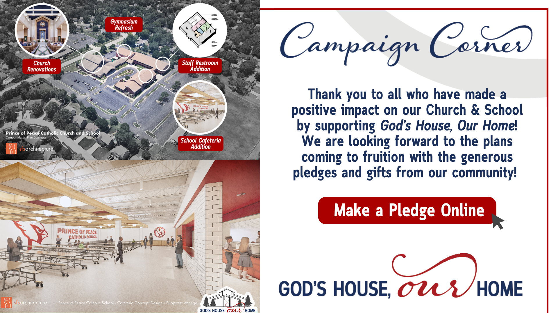 new renderings and pledge