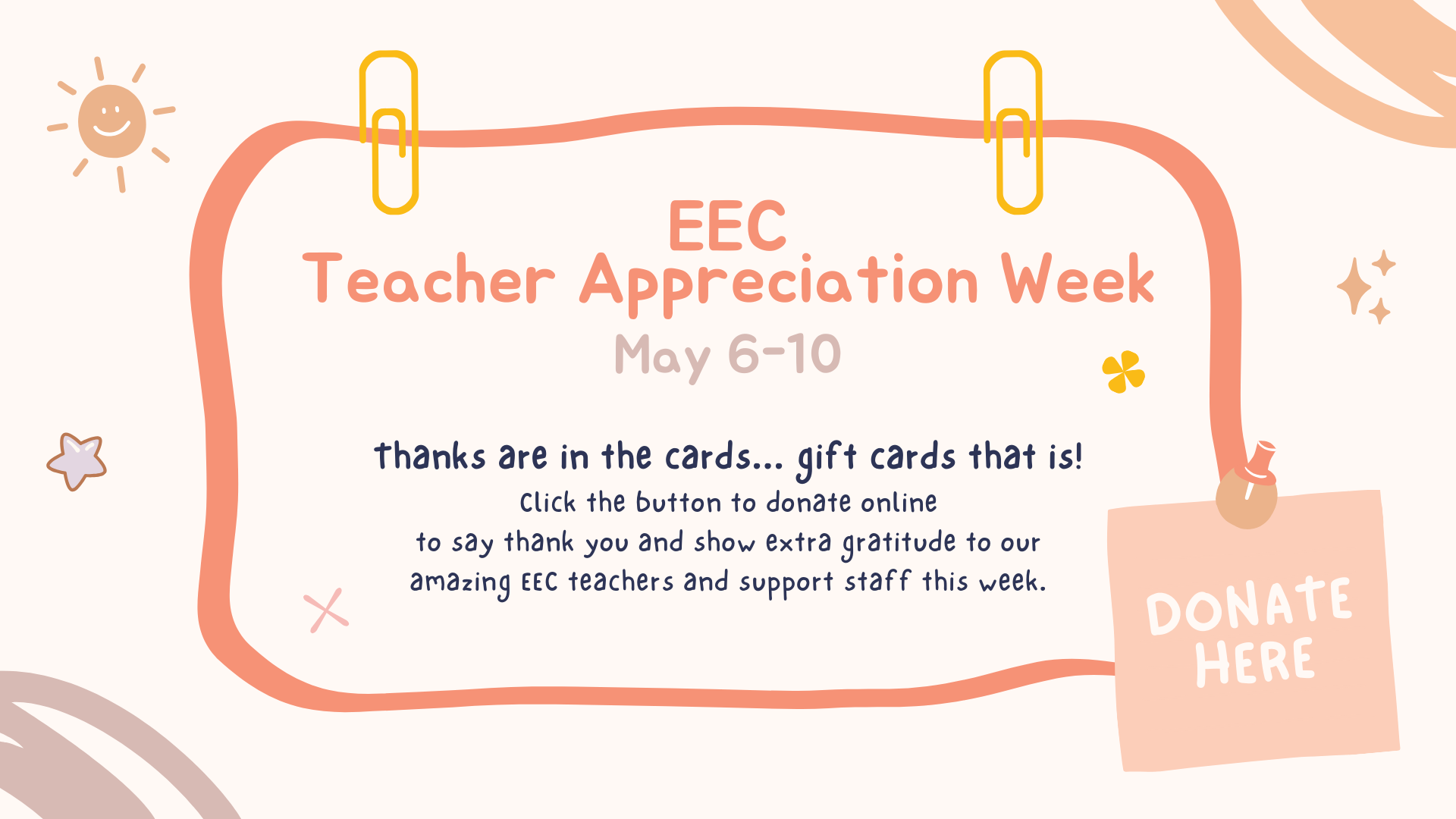 EEC teacher appreciation