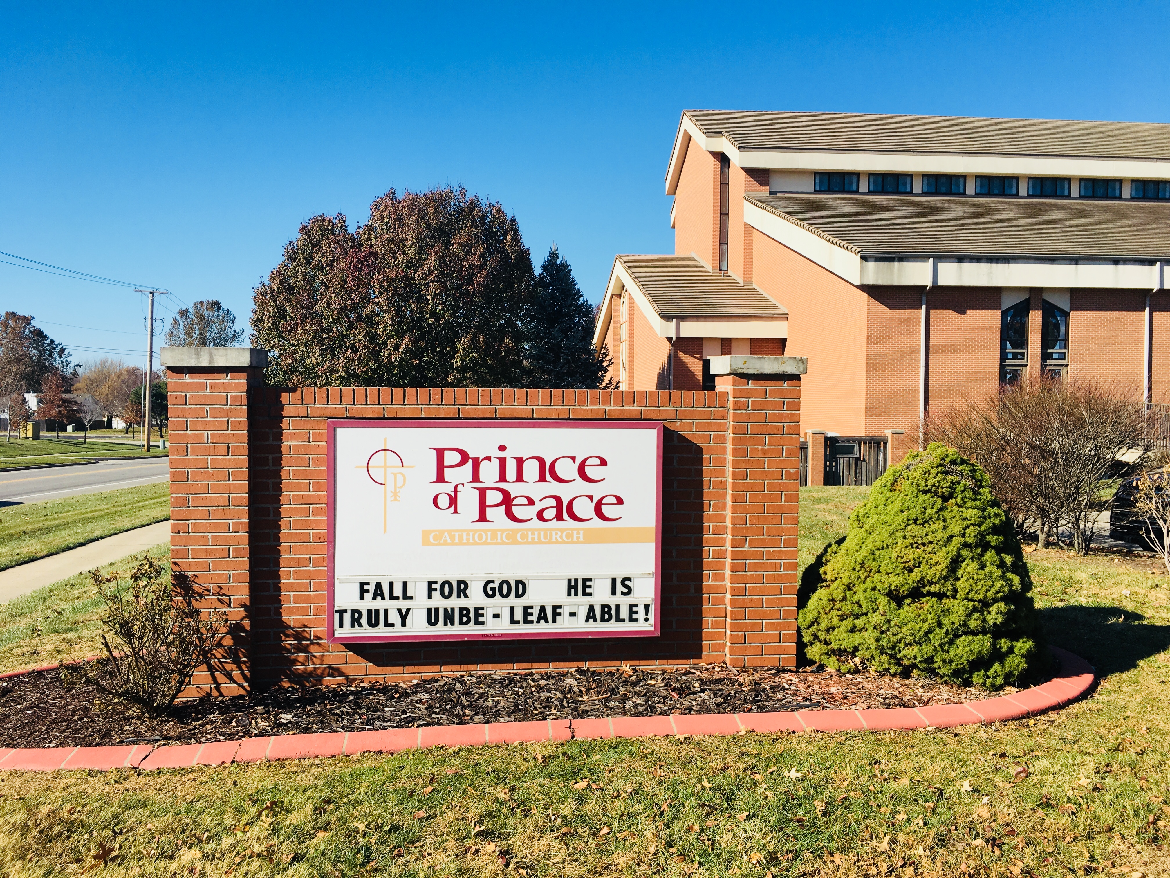 church sign - fall